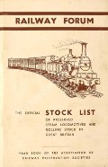 Book cover of Association of Railway Preservation Society Stock List and Year Book  by TRUE, John 